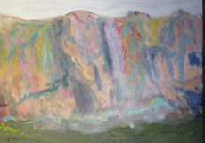 The Soft Mountains-130x180-Oil on Canvas(Resul Aytemür de)